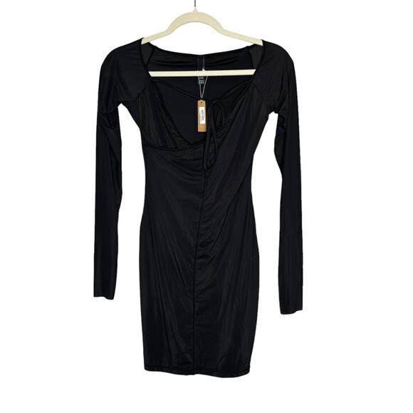 NWT Skims Jelly Sheer Off Shoulder Mini Dress - Picture 2 of 8